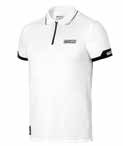 Sparco POLO ZIP MAN valge